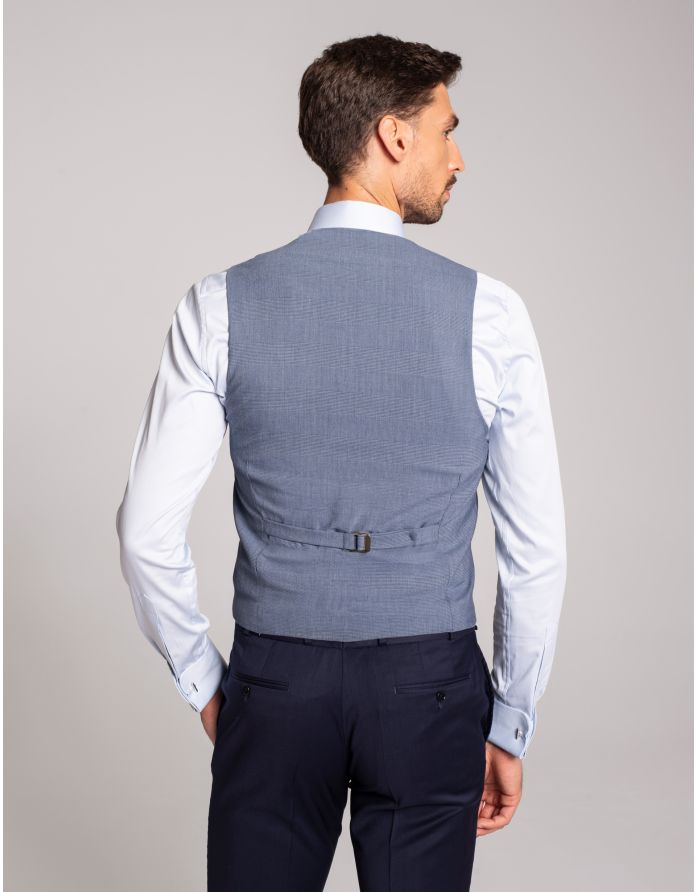 kamizelka livorno niebieski slim fit