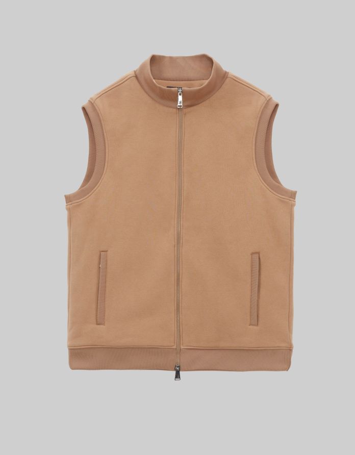 kamizelka sportowa montemezzo beżowy slim fit