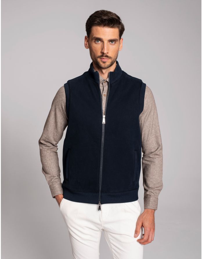 kamizelka sportowa montemezzo granatowy slim fit