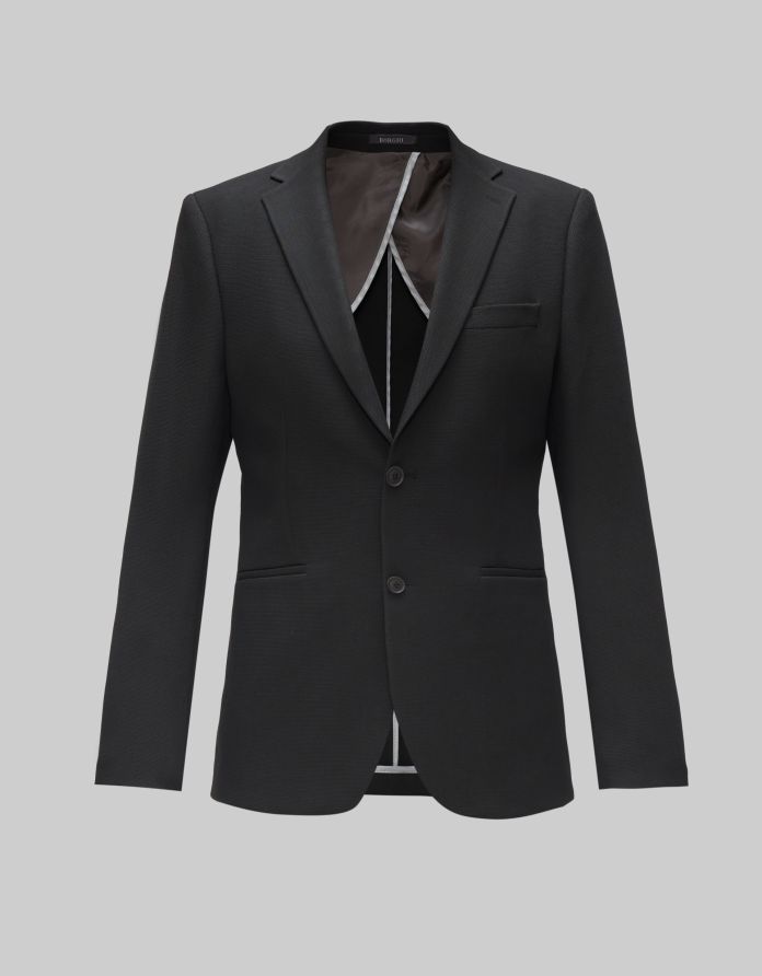 marynarka collalto czarny slim fit