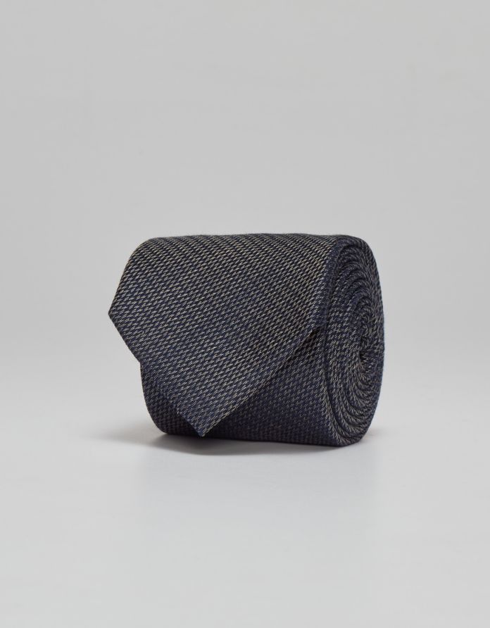 krawat seta&cotone 52 granatowy