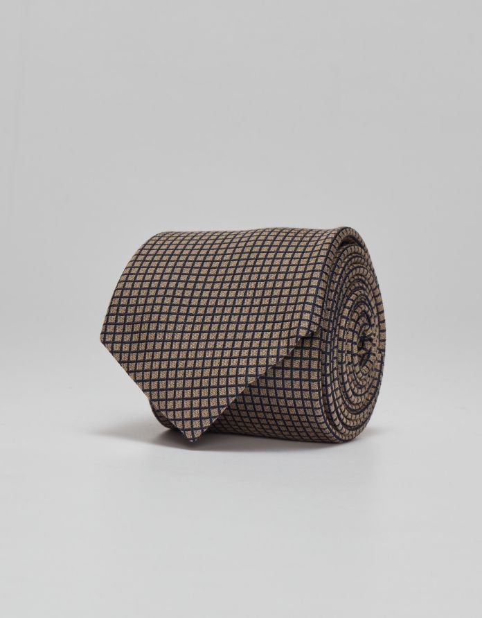 krawat seta&cotone 73 beżowy