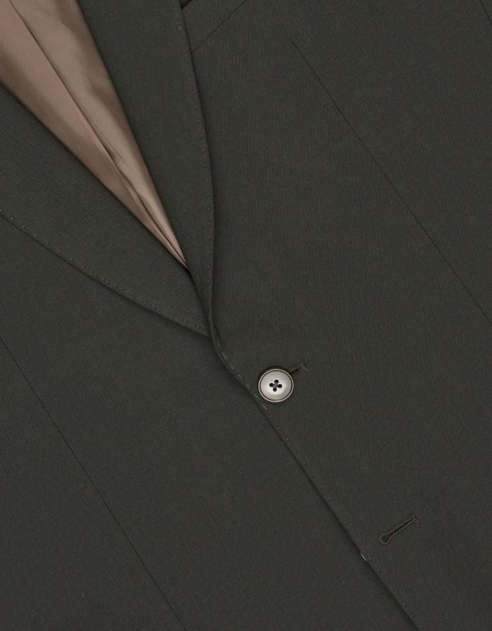 marynarka do zestawu zeccone zielony slim fit