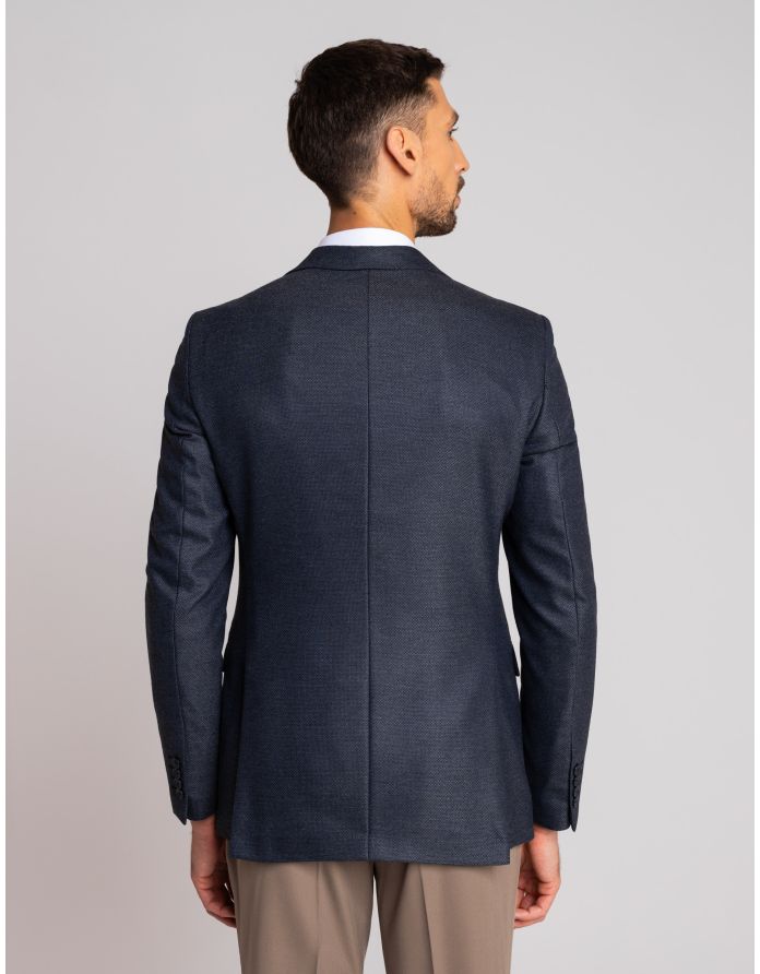 marynarka brolo granatowy slim fit