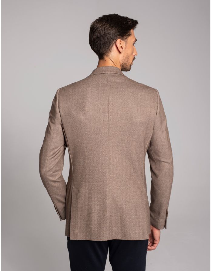 marynarka jonadi beżowy slim fit