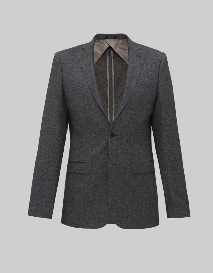 marynarka jonadi szary slim fit