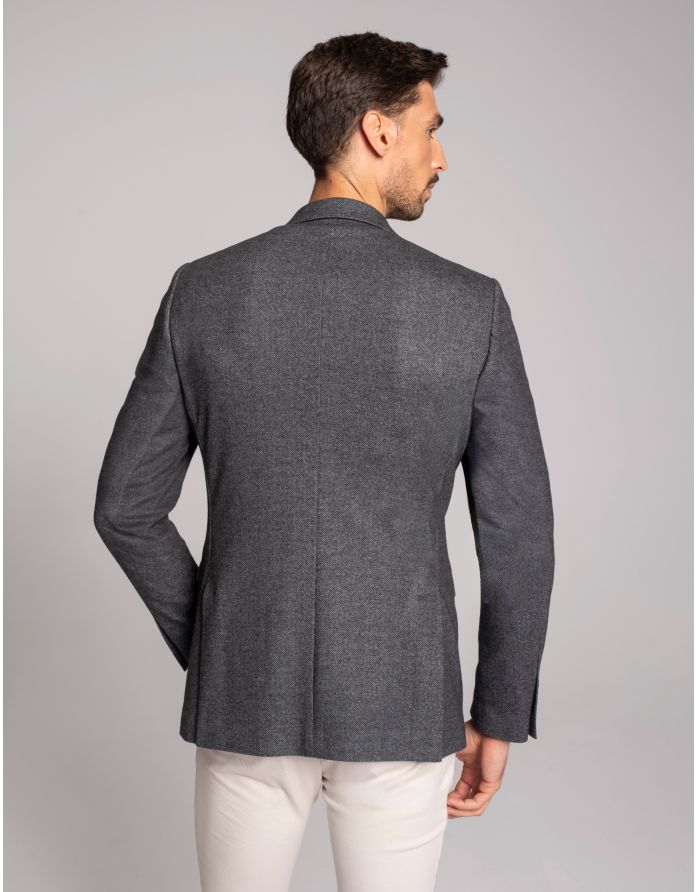 marynarka jonadi szary slim fit