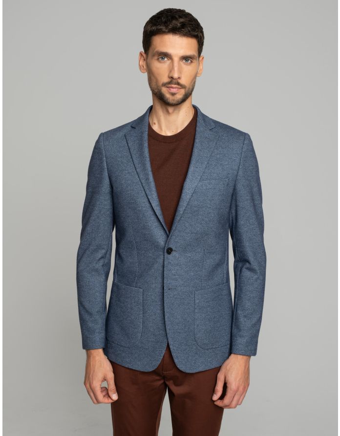 marynarka valmala niebieski slim fit