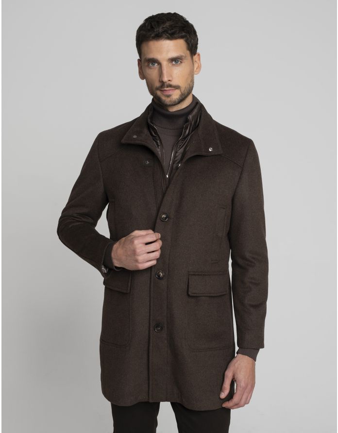 płaszcz pontelongo brąz