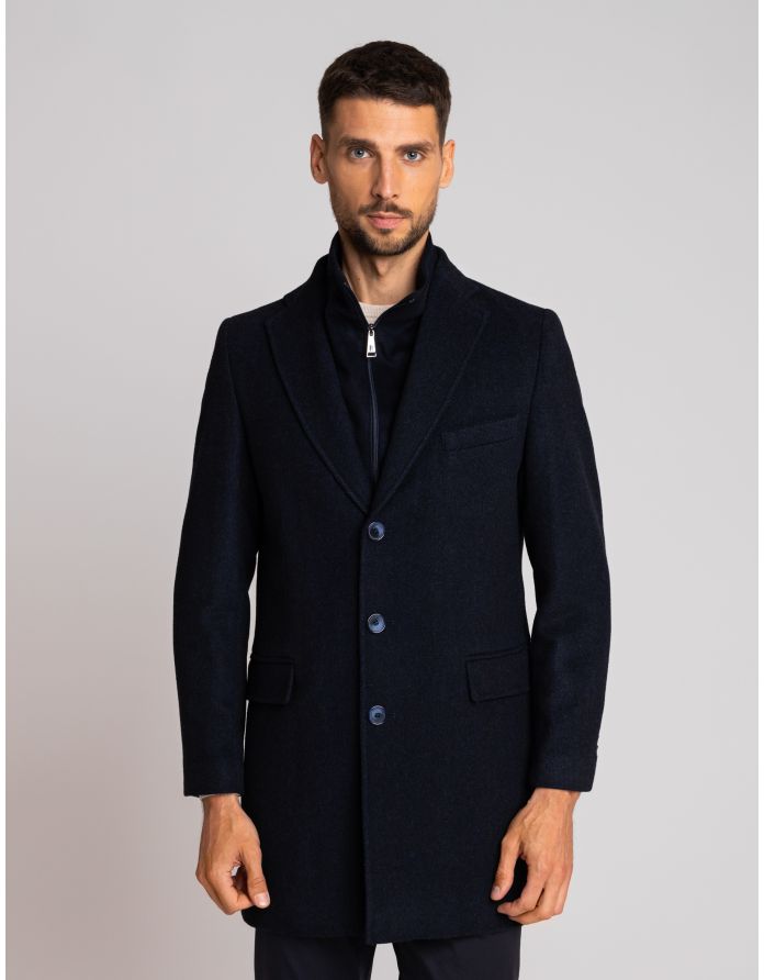 płaszcz pontelongo granatowy