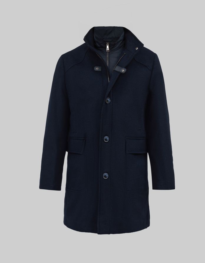 płaszcz pontelongo granatowy