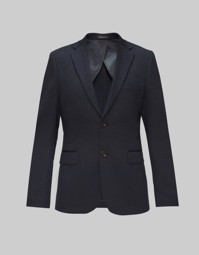 marynarka do zestawu nepi granatowy slim fit