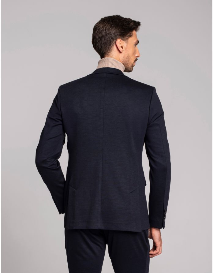 marynarka do zestawu nepi granatowy slim fit