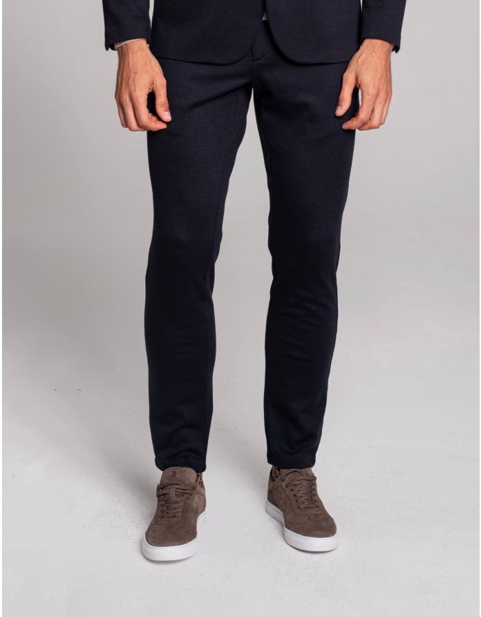 spodnie do zestawu nepi granatowy slim fit