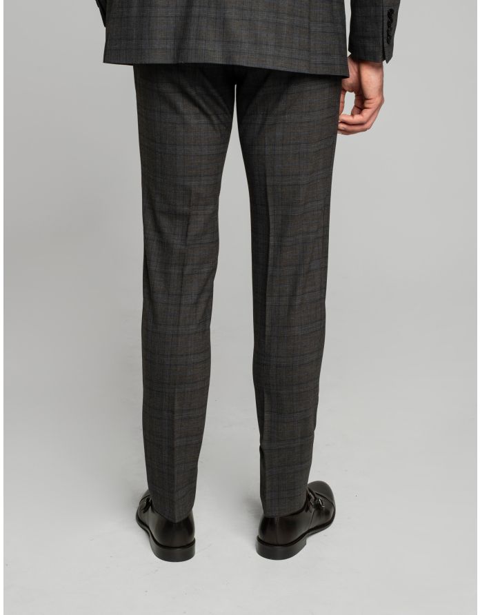 spodnie do zestawu tolmezzo brąz slim fit