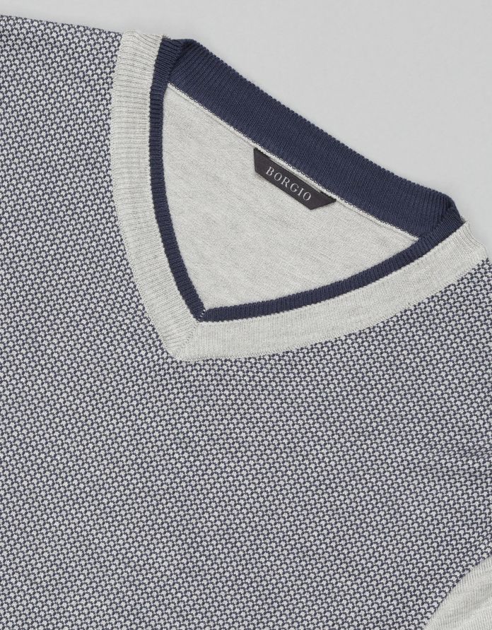 sweter borgarello vn szary