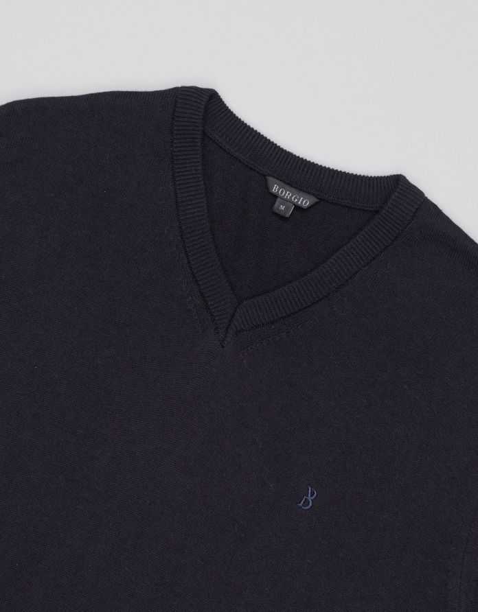 sweter tiriolo vn granatowy