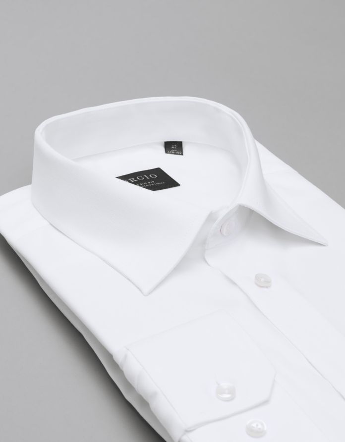 koszula lavello 00514 długi rękaw biały classic fit
