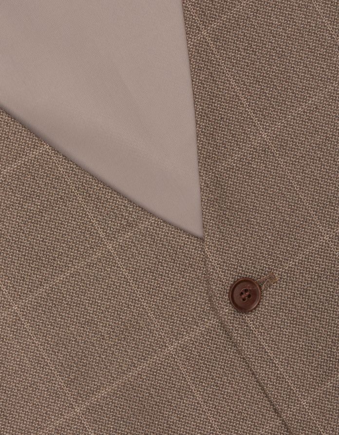 kamizelka esperia brązowa slim fit