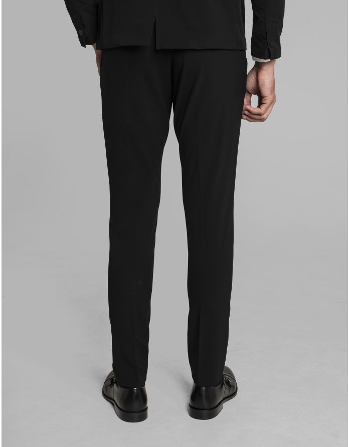 spodnie do zestawu rubano czarny slim fit