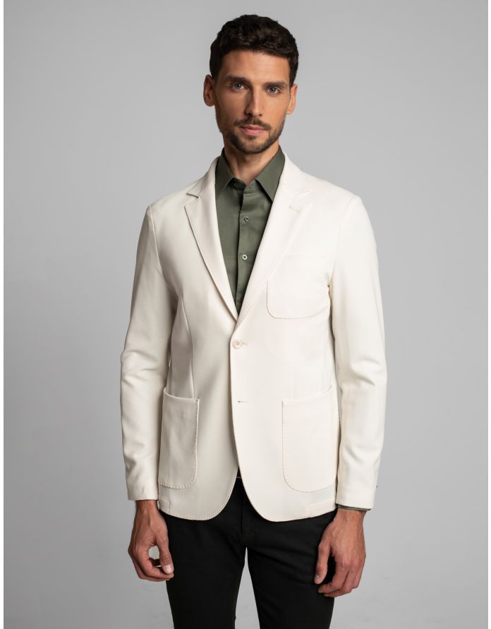 marynarka genoni ecru slim fit