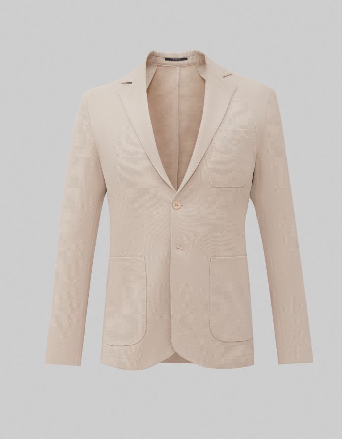 marynarka genoni beżowy slim fit