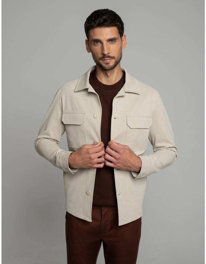 overshirt origgio beżowy