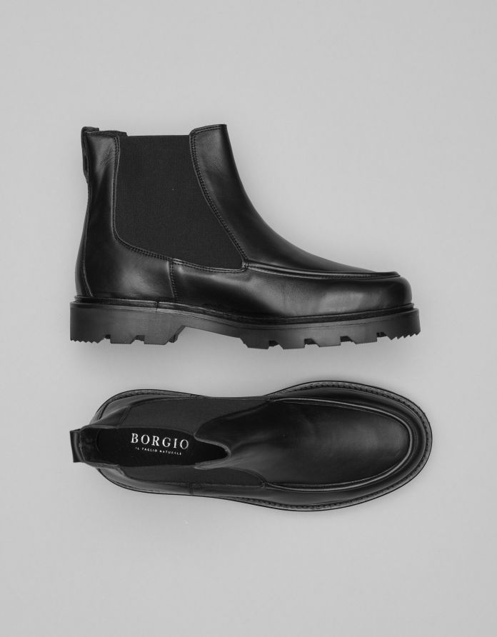 Buty sztyblety F701 czarne