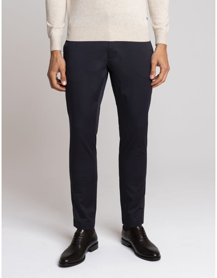 Spodnie sagrado granatowe slim fit