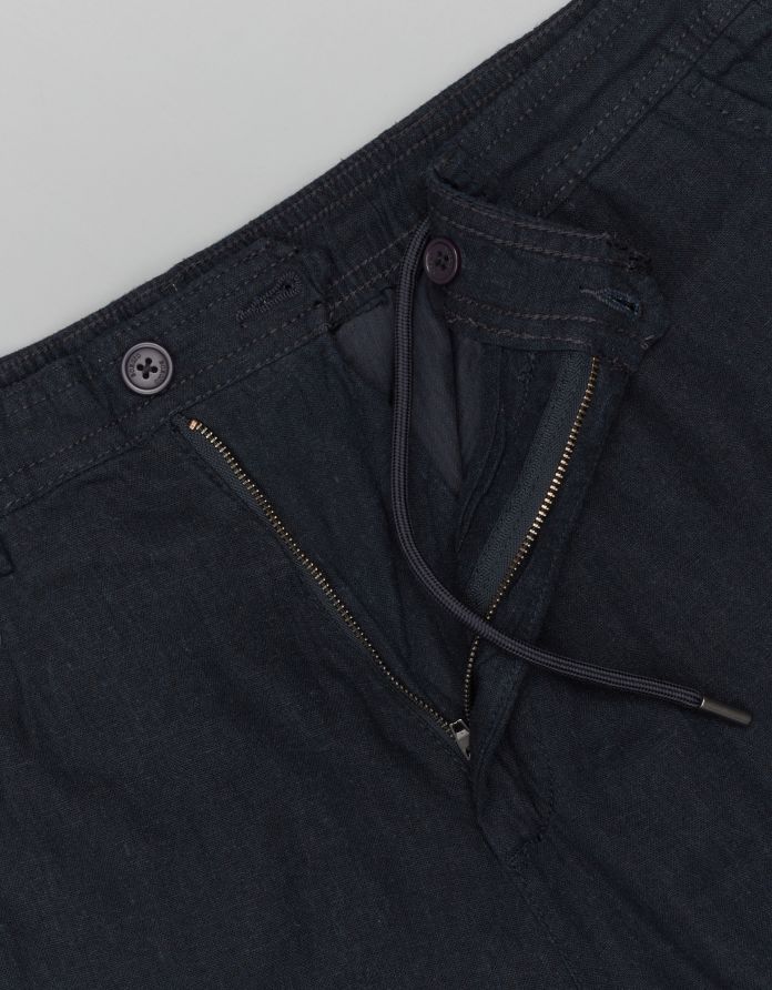 Spodnie lenta niebieskie slim fit