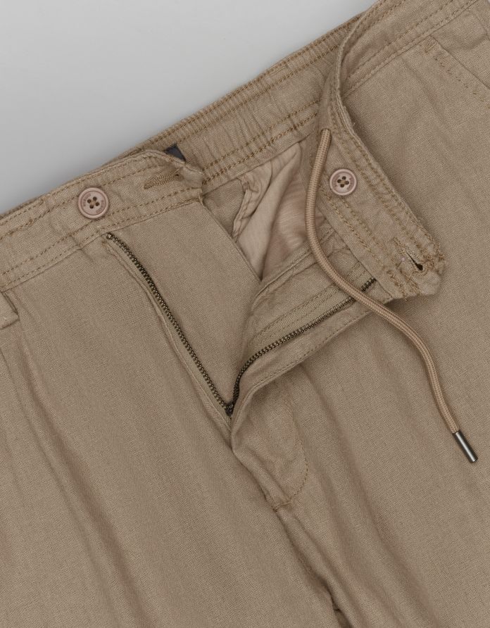 Spodnie lenta beżowe slim fit