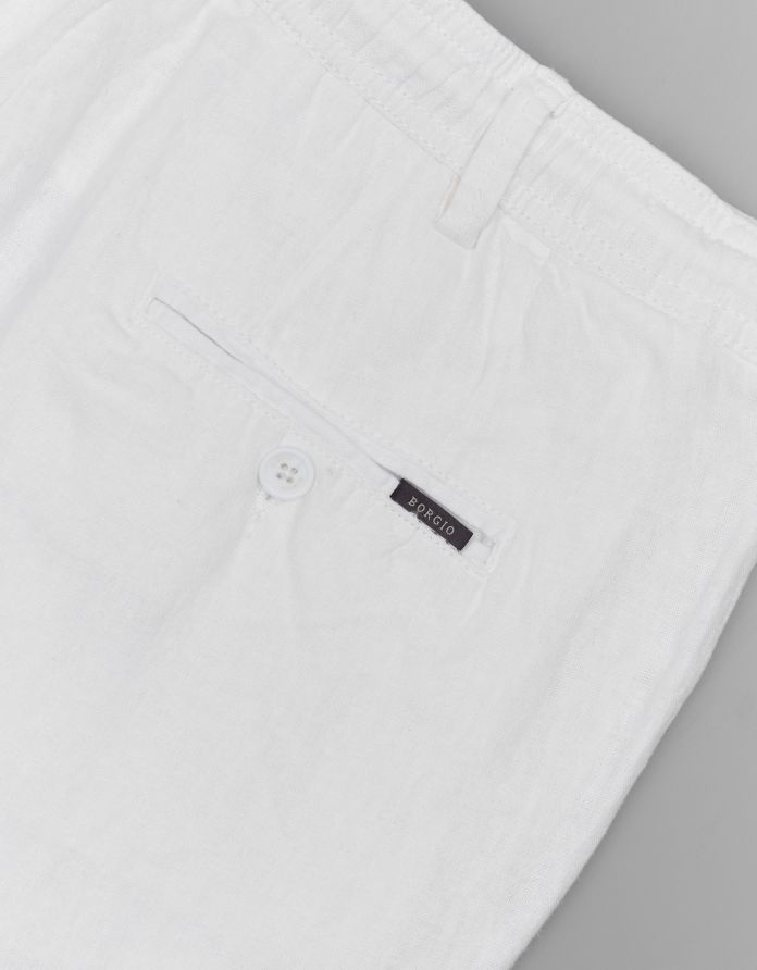 Spodnie lenta białe slim fit