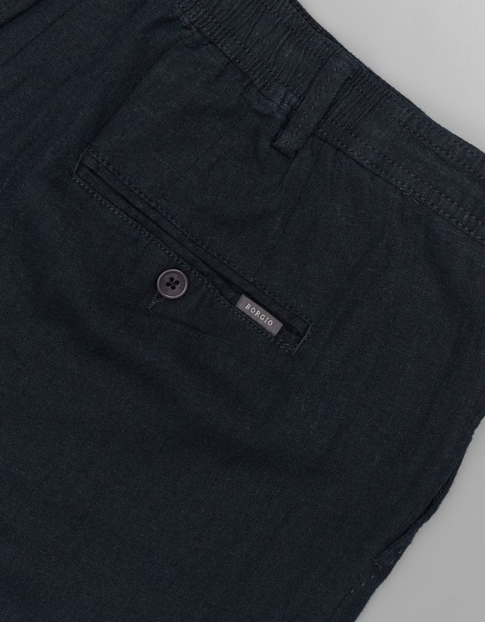 Krótkie spodenki szorty lentate niebieskie