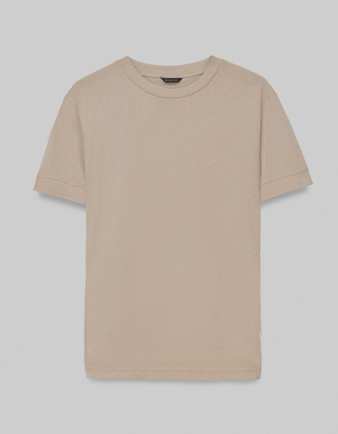 t shirt modena beżowy