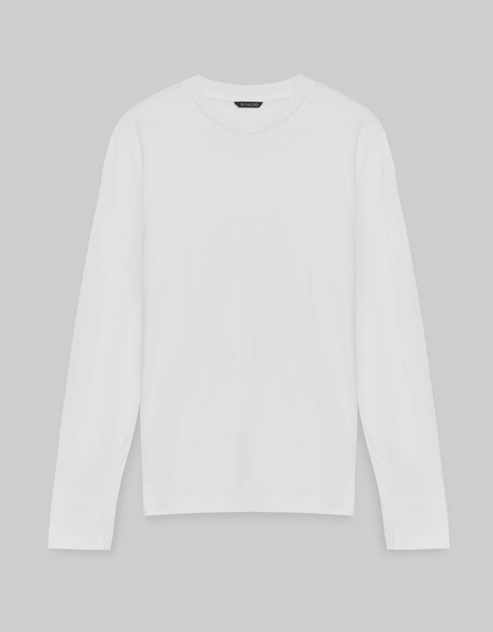 longsleeve modolo biały