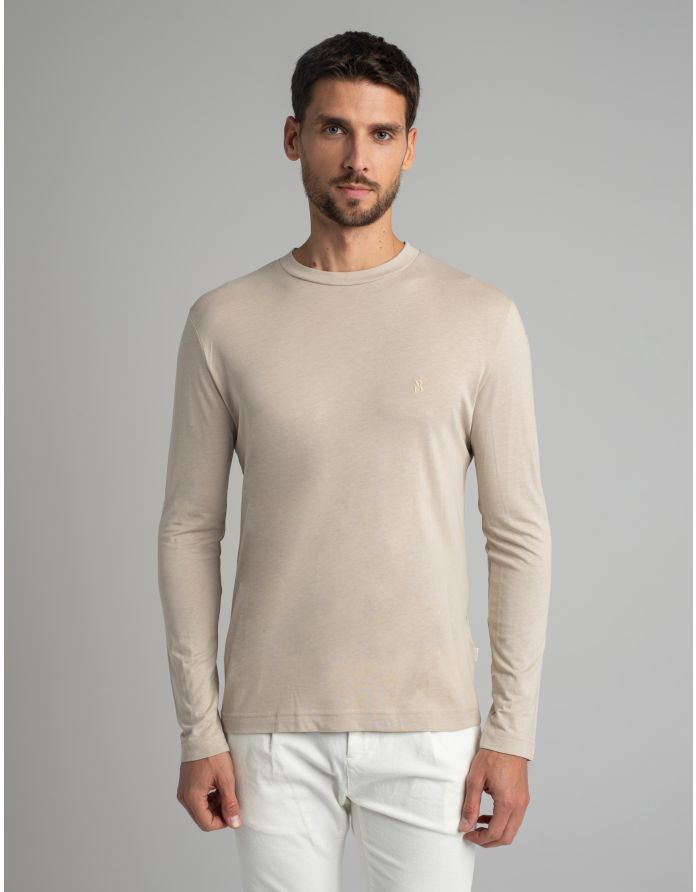 longsleeve modolo beżowy