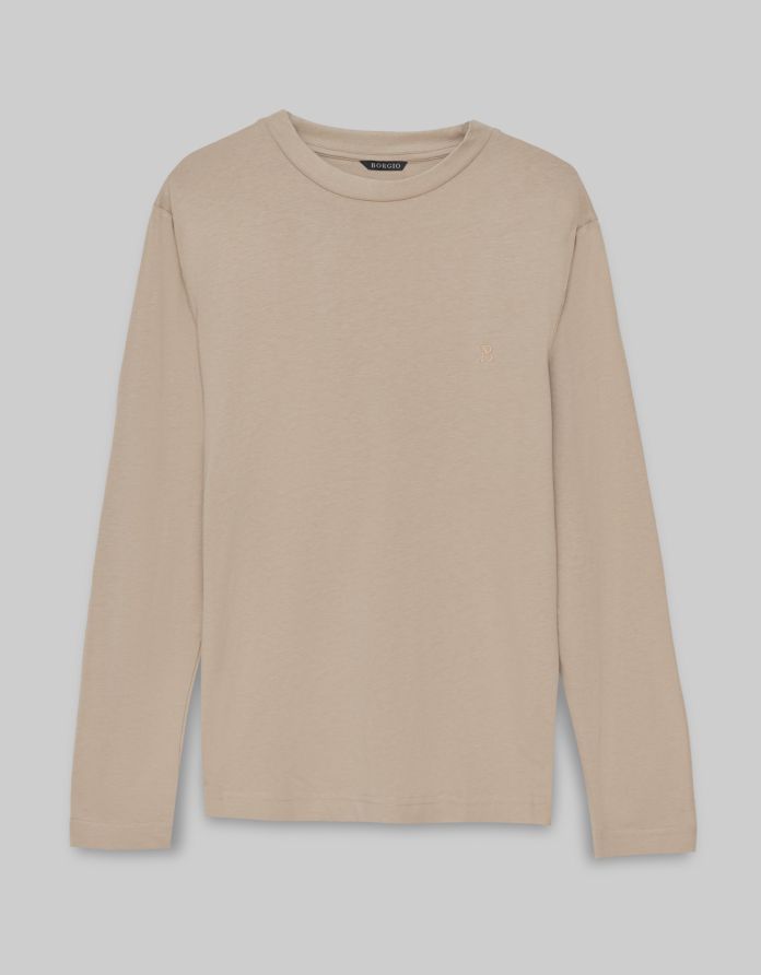 longsleeve modolo beżowy