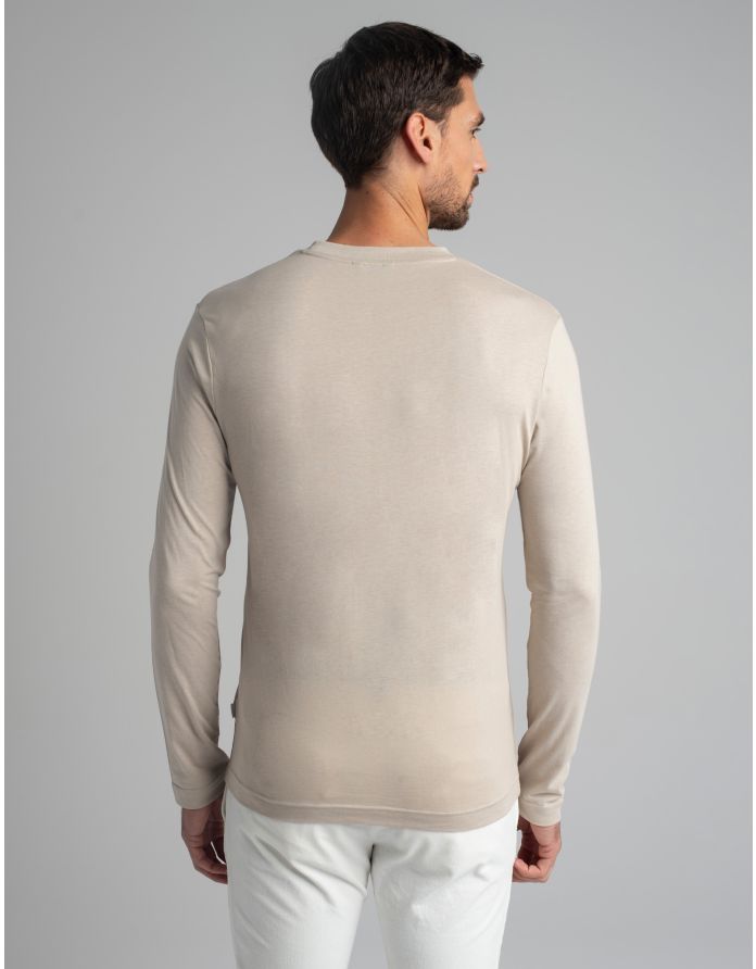 longsleeve modolo beżowy