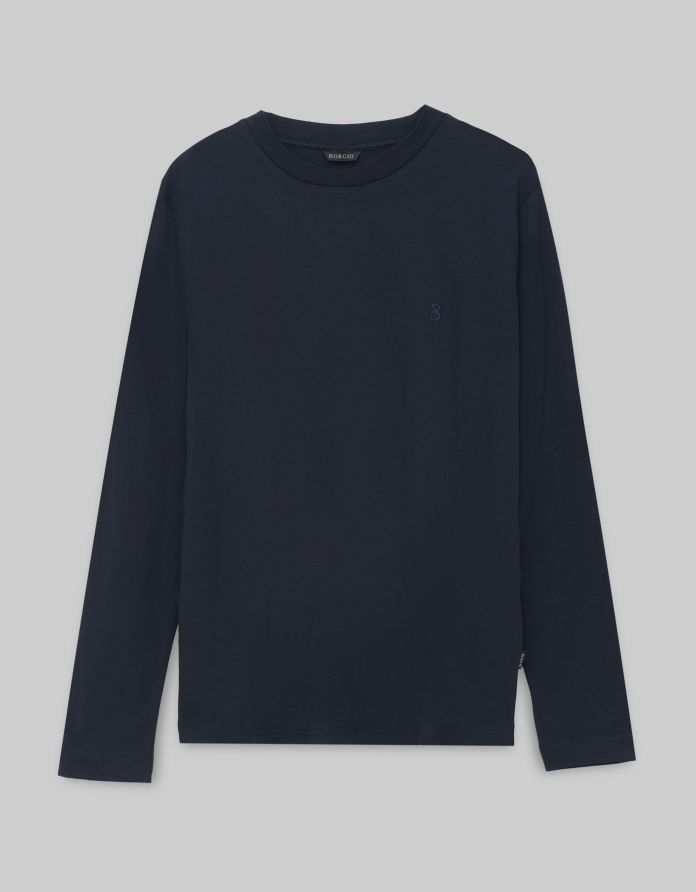 longsleeve modolo granatowy