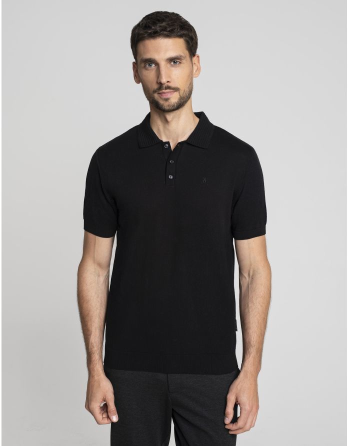 koszulka polo colliano czarny