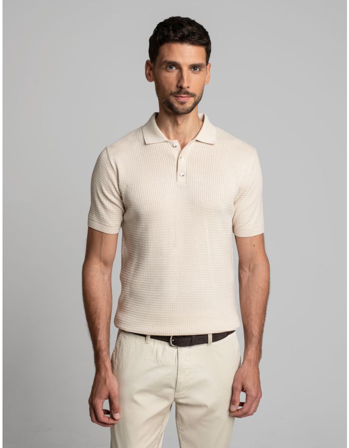 koszulka polo sturno beżowy