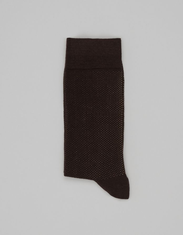 skarpety długie punto brązowe