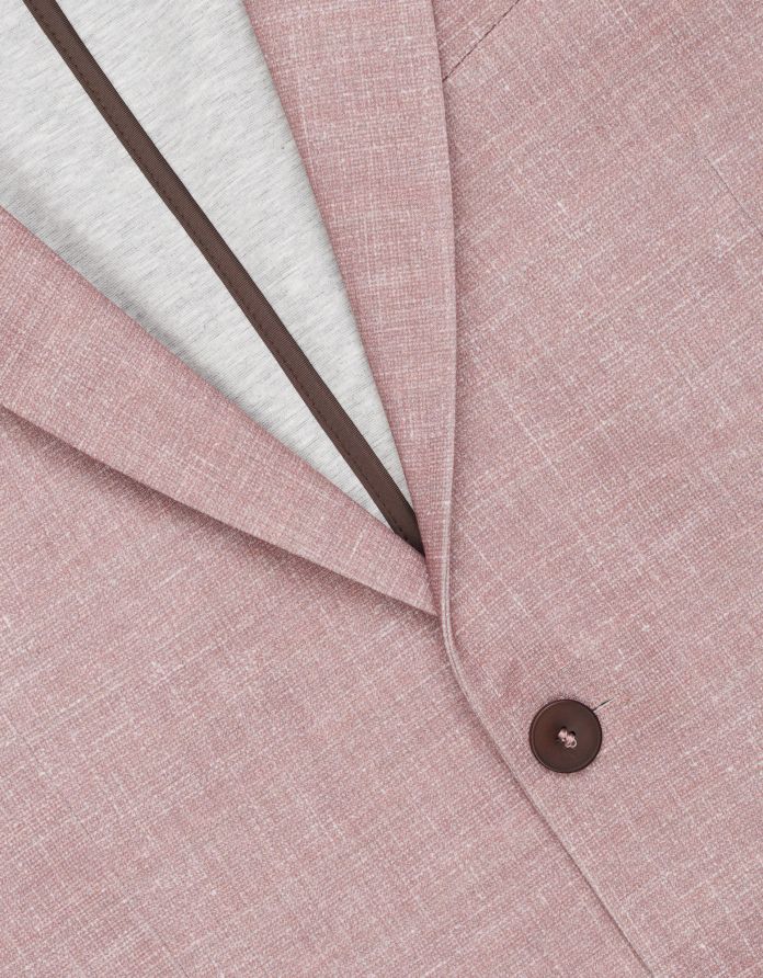 marynarka do zestawu lumarzo róż slim fit