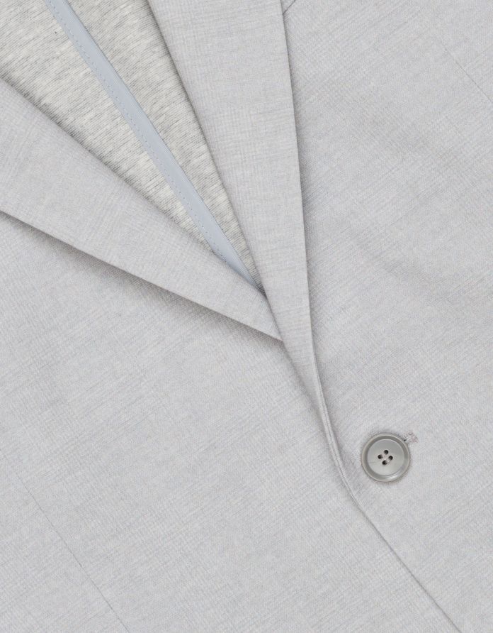 marynarka do zestawu perledo szary slim fit