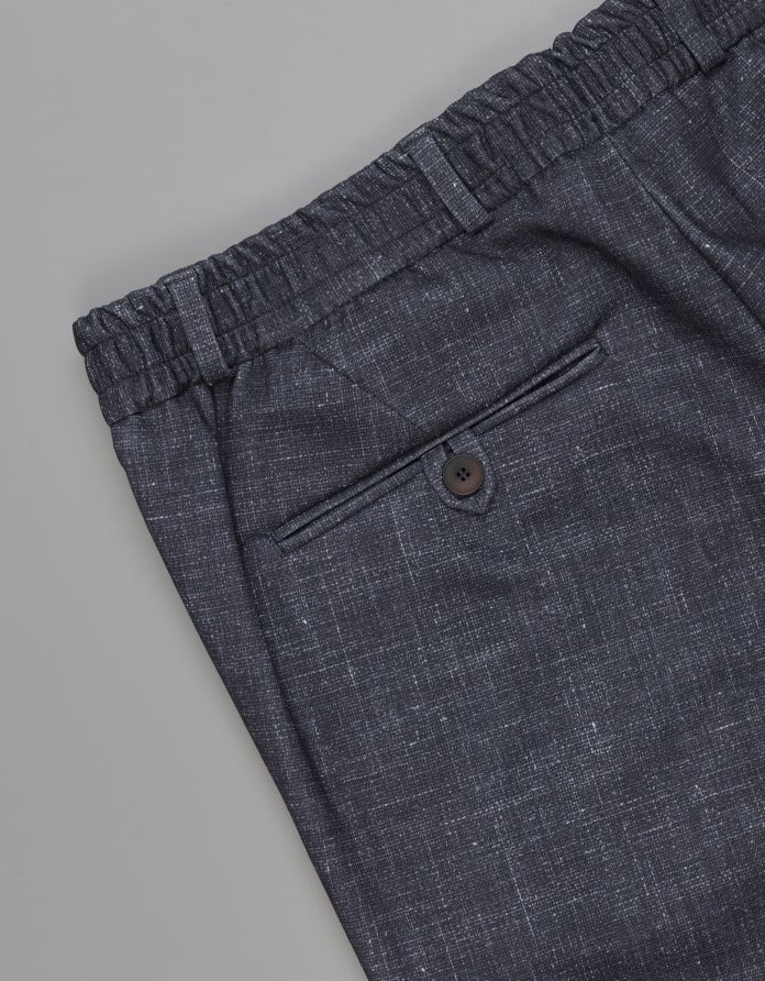spodnie do zestawu lumarzo granatowy slim fit