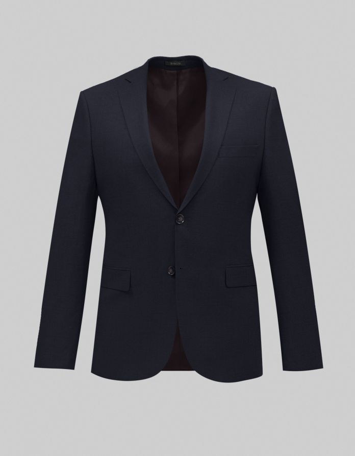 marynarka do zestawu marradi granatowy slim fit