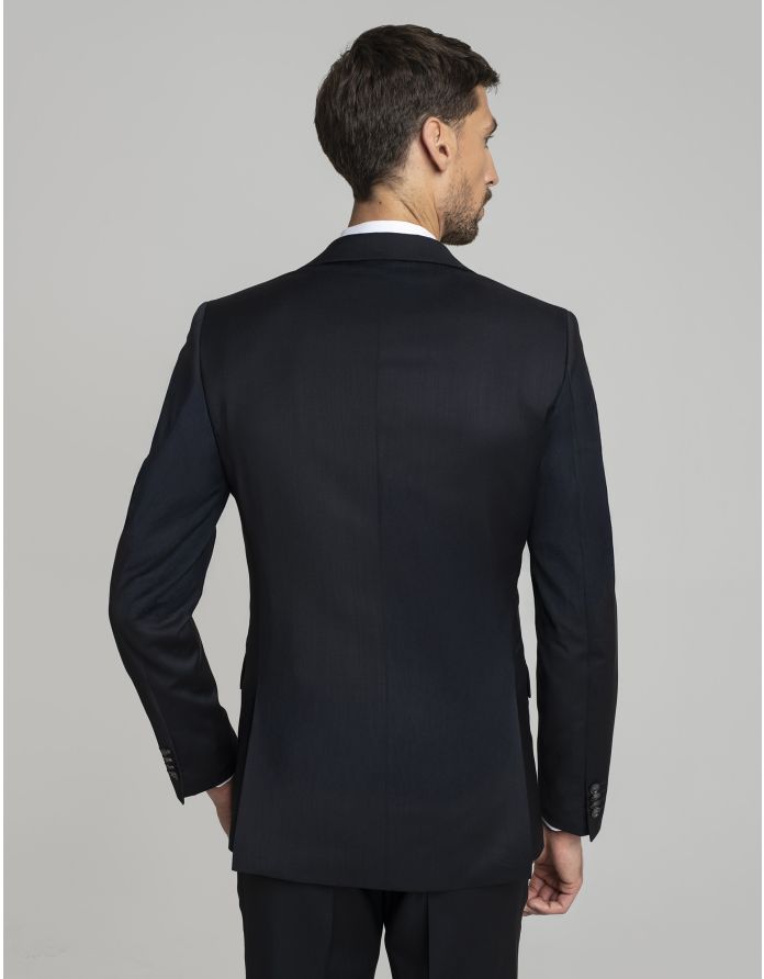 marynarka do zestawu marradi granatowy slim fit