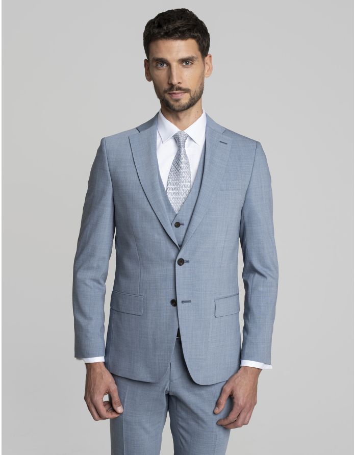 marynarka do zestawu olmedo błękit slim fit