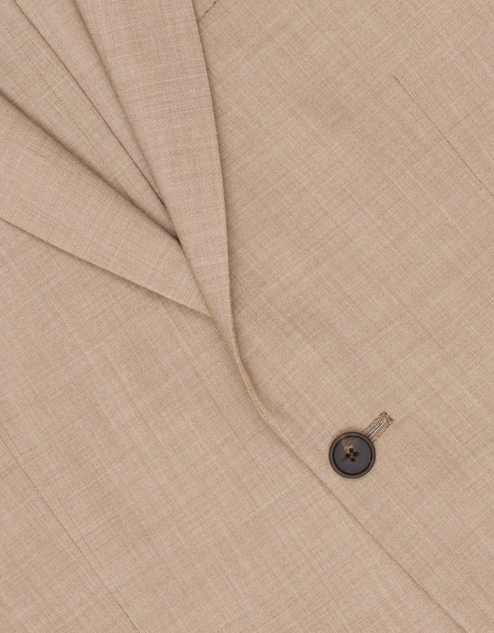 Marynarka do zestawu orciano beżowy slim fit