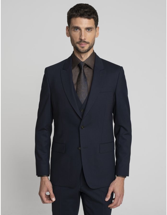 Marynarka do zestawu parma granatowy slim fit